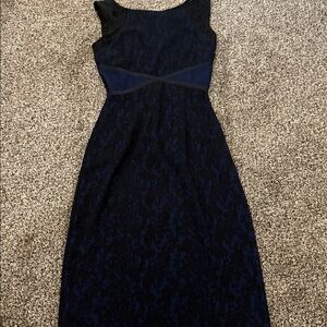 Anthropologie Dress Moulinette Soeurs Dress Black Lace Embroidery Sz 0